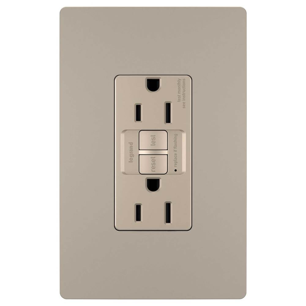 Legrand - radiant Spec-Grade 15A Tamper-Resistant Self-Test GFCI Receptacle, Nickel - Nickel