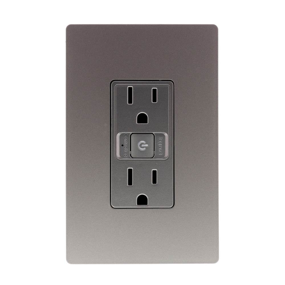 Legrand - radiant Smart Outlet - Wi-Fi, Nickel Finish - Nickel