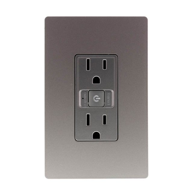 Legrand - radiant Smart Outlet - Wi-Fi, Nickel Finish - Nickel