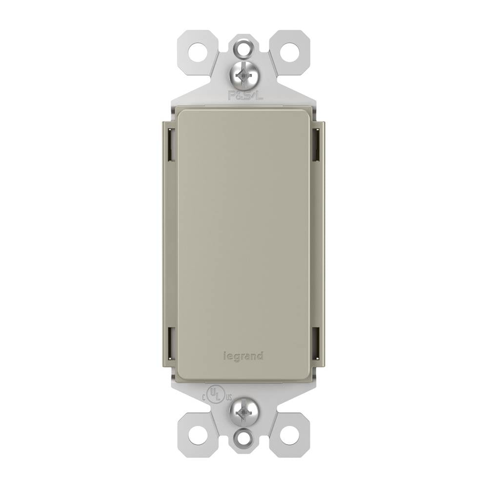 Legrand - radiant Blank Wall Plate Insert, Nickel - Nickel