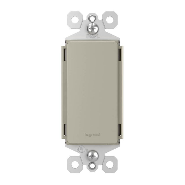 Legrand - radiant Blank Wall Plate Insert, Nickel - Nickel