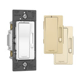 radiant 120V, 700VA Magnetic Low-Voltage Single Pole/3-Way Dimmer, Tri Color (WH, IV, LA)