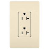 Legrand - radiant Spec-Grade 20A Tamper-Resistant Receptacle, Light Almond - Light Almond