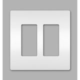 radiant Two-Gang Screwless Wall Plate, Brown