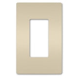 Legrand - radiant One-Gang Screwless Wall Plate, Light Almond - Light Almond