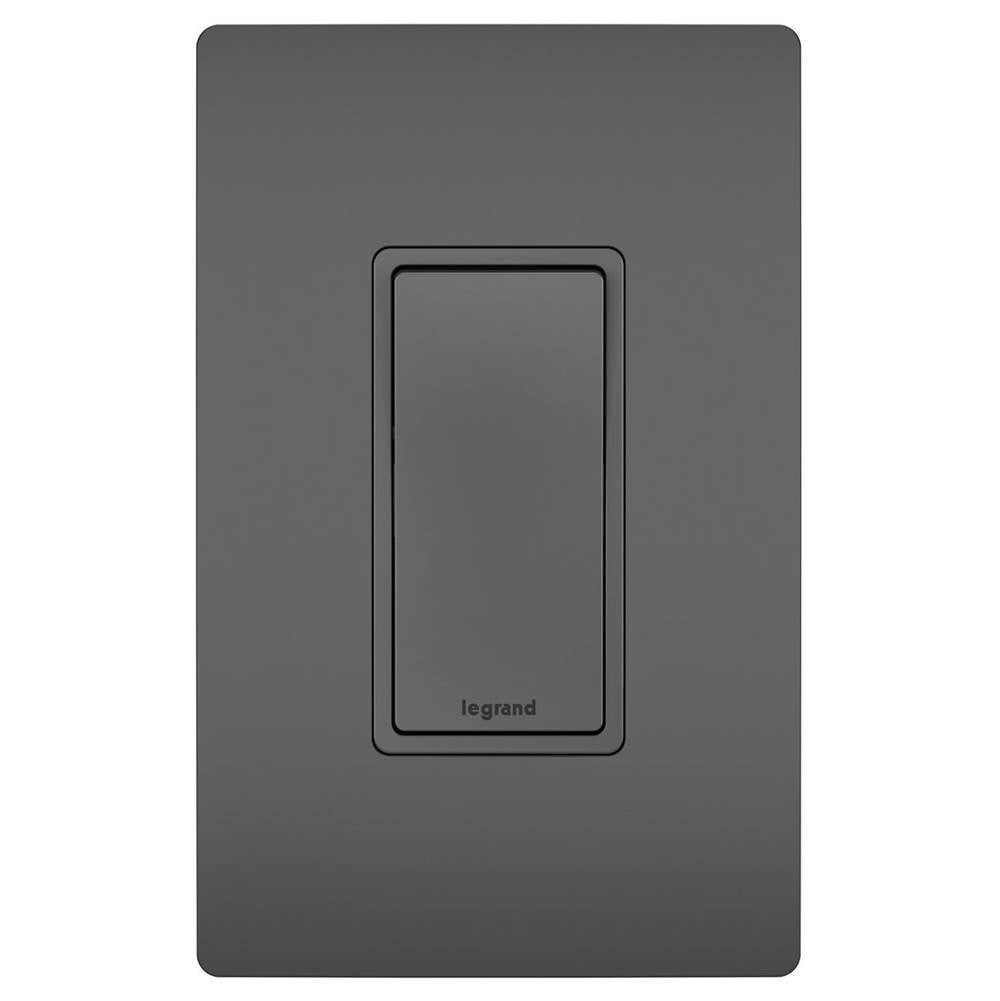 Legrand - radiant 15A 4-Way Switch, Black - Black