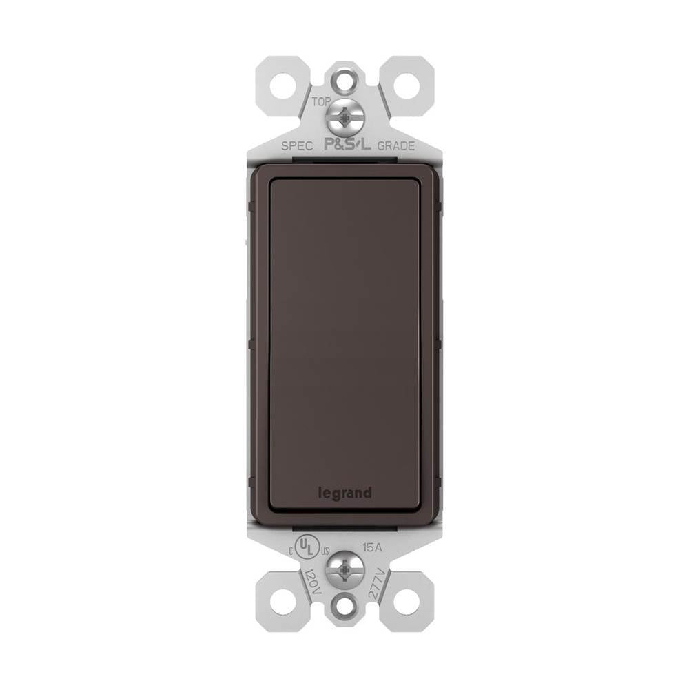 radiant 15A Single-Pole Switch, Dark Bronze