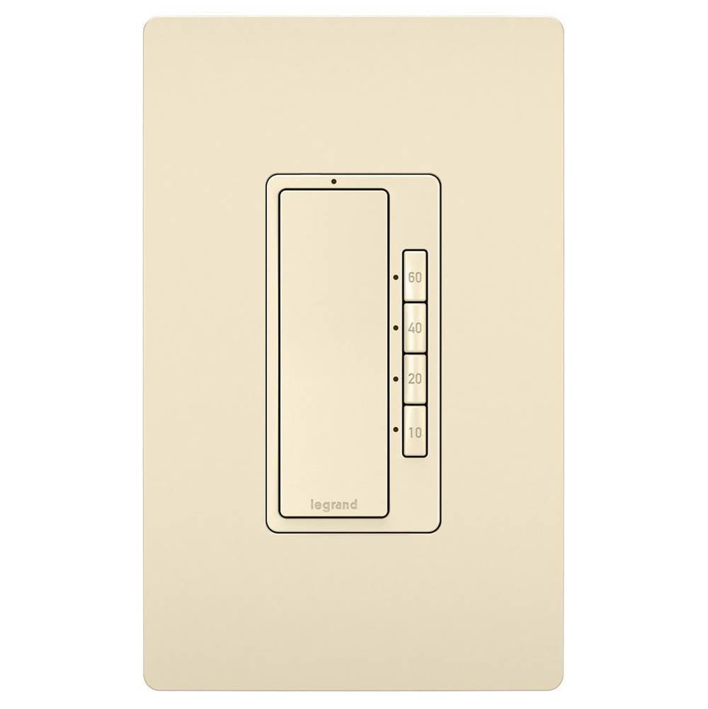 Legrand - radiant 4-Button Digital Timer, Light Almond - Light Almond