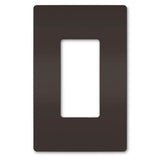 Legrand - radiant One-Gang Screwless Wall Plate, Brown - Brown