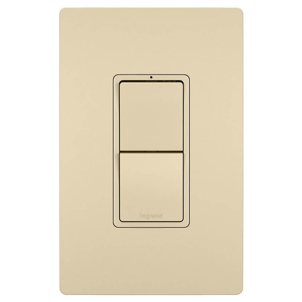 Legrand - radiant Two Single-Pole/3-Way Switches, Ivory - Ivory