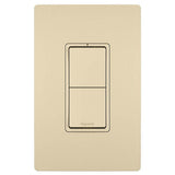 Legrand - radiant Two Single-Pole Switches, Ivory - Ivory