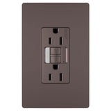 Legrand - radiant 15A Tamper-Resistant Self-Test GFCI Outlet with Night Light, Dark Bronze - Dark Bronze