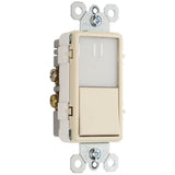 radiant Single-Pole/3-Way Switch with Night Light, Black