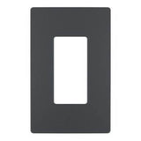 Legrand - radiant One-Gang Screwless Wall Plate, Graphite - Graphite