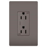Legrand - radiant Outdoor Duplex Outlet, Brown - Brown