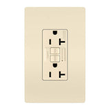 Legrand - radiant Spec-Grade 20A Tamper-Resistant Self-Test GFCI Receptacle, Light Almond - Light Almond