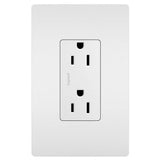 Legrand - radiant Self-Grounding Tamper-Resistant Outlet, White - White