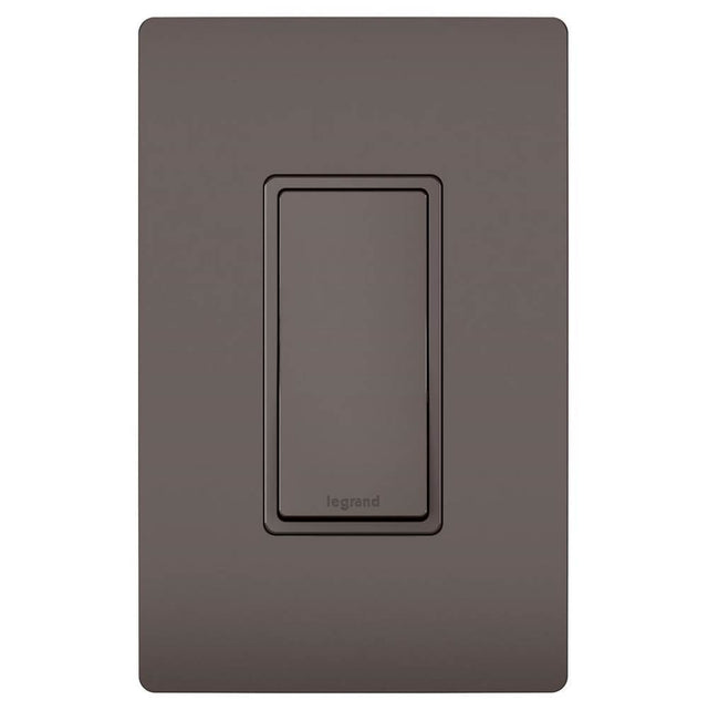 Legrand - radiant 15A Single-Pole Switch, Brown - Brown