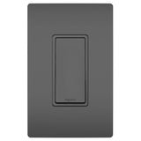 Legrand - radiant 15A Single-Pole Switch, Black - Black