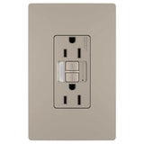 Legrand - radiant 15A Tamper-Resistant Self-Test GFCI Outlet with Night Light, Nickel - Nickel