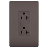 Legrand - radiant Spec-Grade 20A Tamper-Resistant Receptacle, Brown - Brown