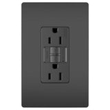 Legrand - radiant Spec-Grade 15A Tamper-Resistant Self-Test GFCI Receptacle, Black - Black