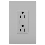 Legrand - radiant 15A 125V Duplex Tamper-Resistant Outlet, Gray - Gray