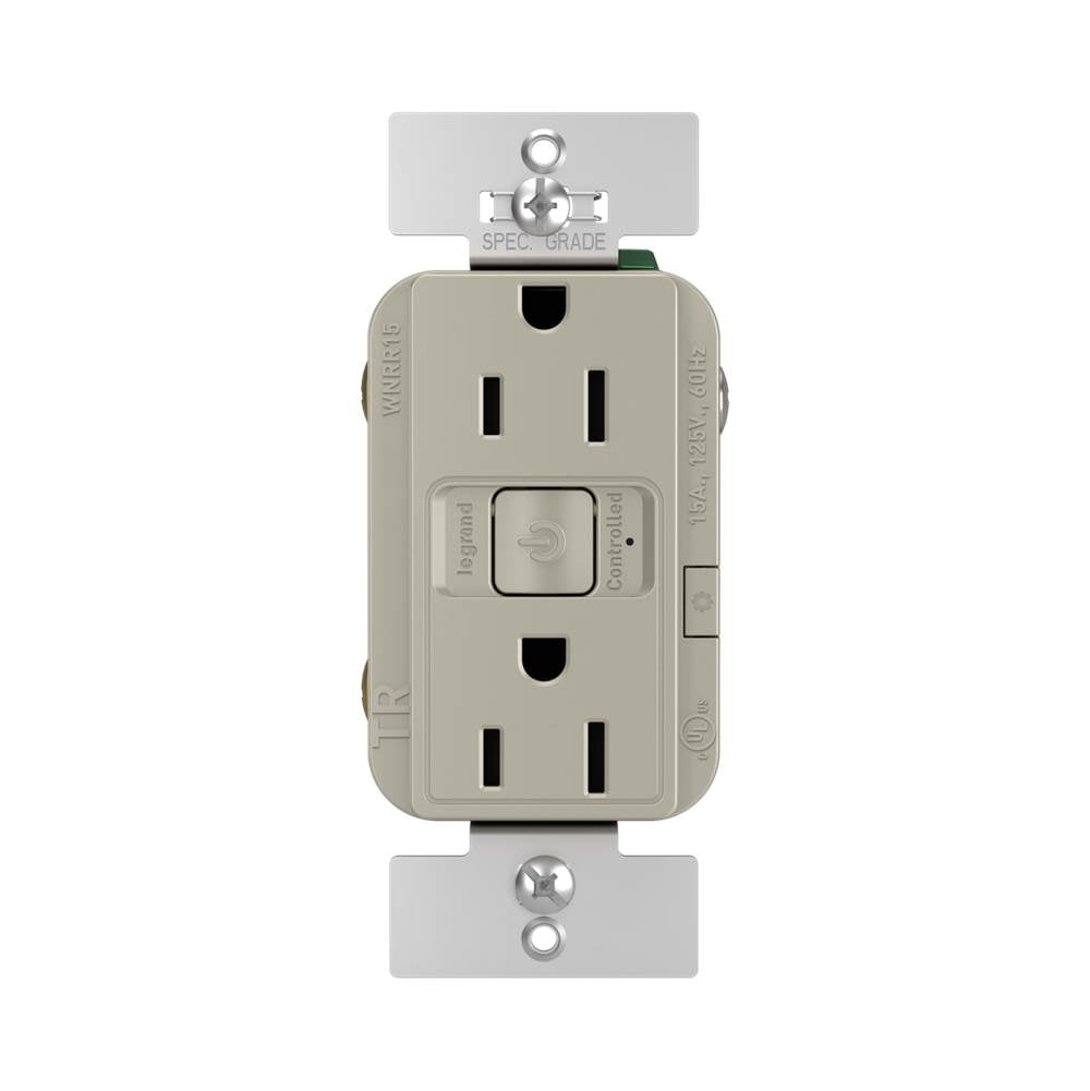 radiant Smart Outlet - Wi-Fi, Light Almond