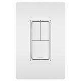 Legrand - radiant Two Single-Pole Switches and Single Pole/3-Way Switch, White - White