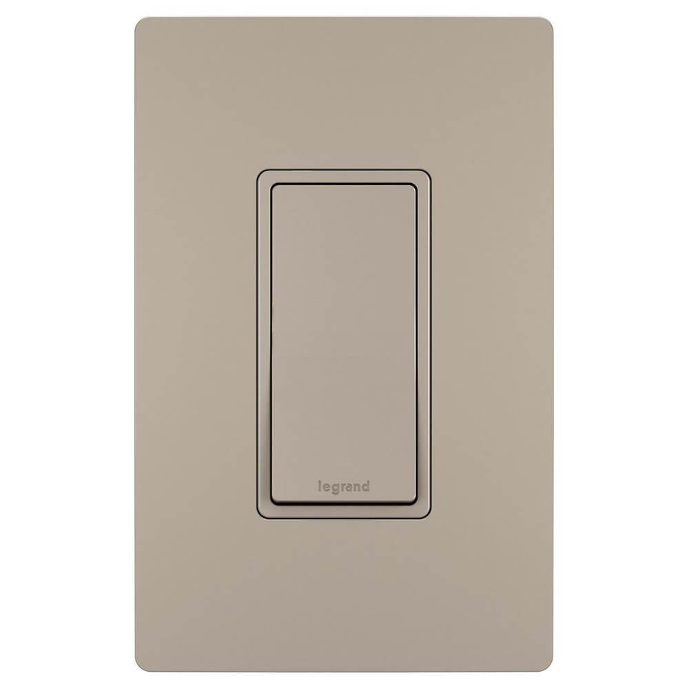 Legrand - radiant 15A Single-Pole Switch, Nickel - Nickel
