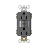 radiant 15A Tamper-Resistant Self-Test GFCI Outlet with Night Light, Black
