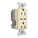 radiant 15A Tamper-Resistant Ultra-Fast USB Type C/C Outlet, Black