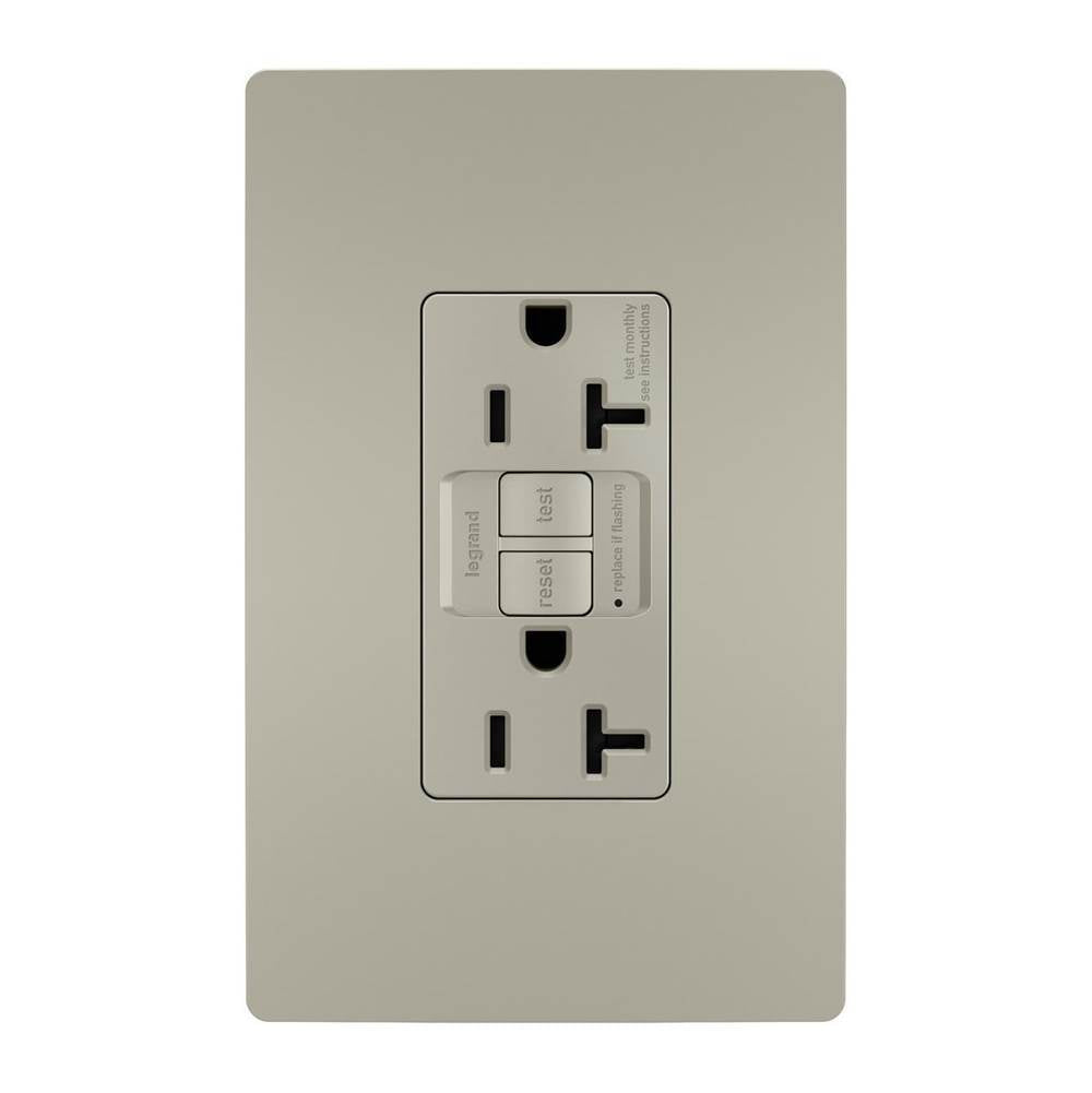 Legrand - radiant Spec-Grade 20A Tamper-Resistant Self-Test GFCI Receptacle, Nickel - Nickel