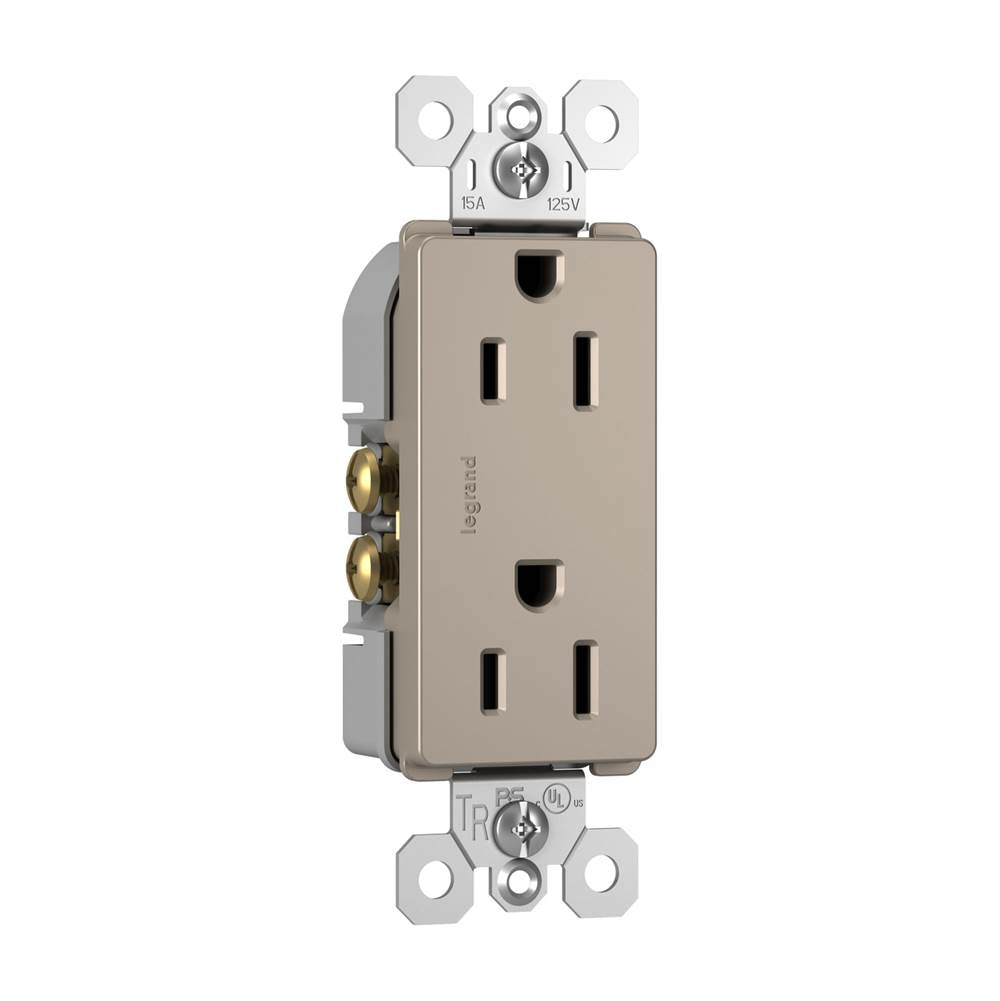radiant 15A 125V Duplex Tamper-Resistant Outlet, Dark Bronze