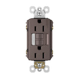 radiant 15A Tamper-Resistant Self-Test GFCI Outlet with Night Light, Dark Bronze