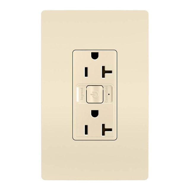 Legrand - Smart 20A Outlet with Netatmo, Light Almond - Light Almond