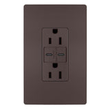 Legrand - radiant 15A Tamper-Resistant USB Type C/C Outlet, Dark Bronze - Dark Bronze