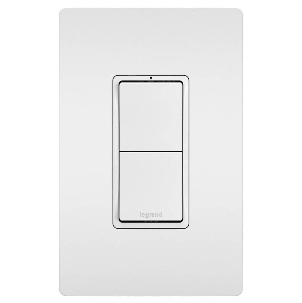 Legrand - radiant Two Single-Pole Switches, White - White