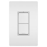 Legrand - radiant Two Single-Pole Switches, White - White