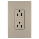 Legrand - radiant 15A 125V Duplex Tamper-Resistant Outlet, Nickel - Nickel