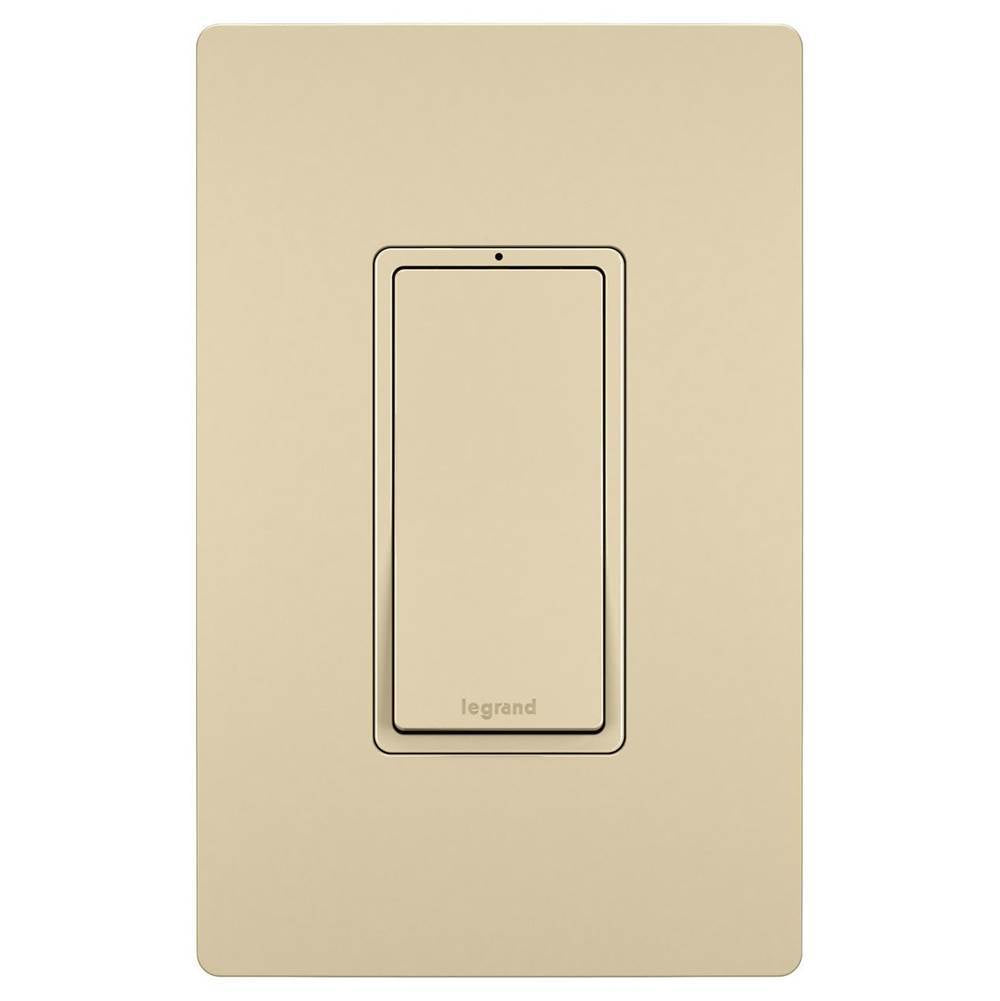Legrand - radiant 15A Single-Pole Switch with Locator Light, Ivory - Ivory