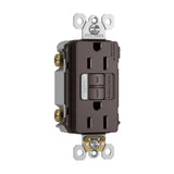 radiant 15A Tamper-Resistant Self-Test GFCI Outlet with Night Light, Dark Bronze