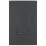 Legrand - radiant 15A Single-Pole Switch, Graphite - Graphite