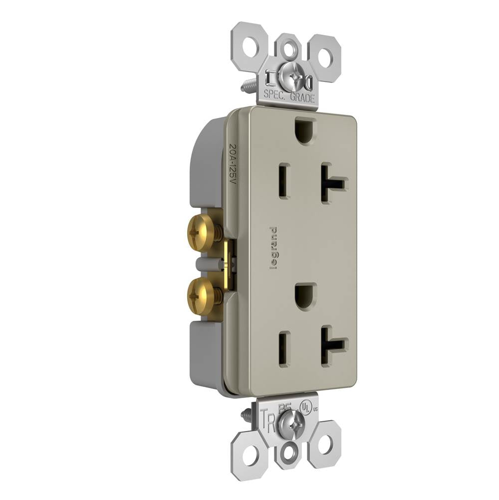 radiant Spec-Grade 20A Tamper-Resistant Receptacle, Dark Bronze