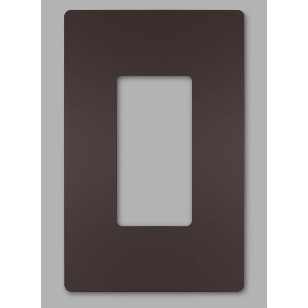 radiant One-Gang Screwless Wall Plate, Dark Bronze