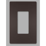 radiant One-Gang Screwless Wall Plate, Dark Bronze