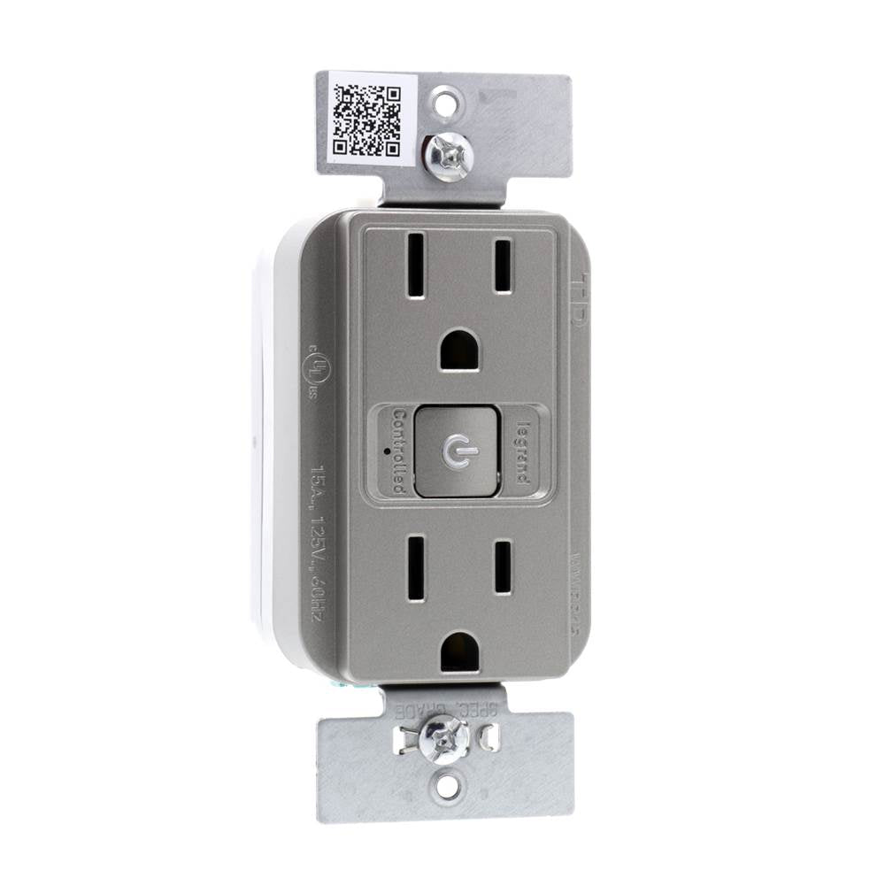 radiant Smart Outlet - Wi-Fi, Light Almond