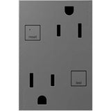 Legrand - Tamper-Resistant GFCI, Plus-Size, 15A - Magnesium