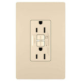 Legrand - radiant 15A Tamper-Resistant Self-Test GFCI Outlet with Audible Alarm, Ivory - Ivory
