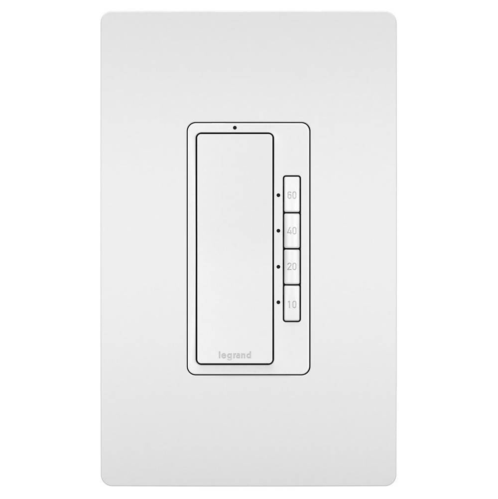 Legrand - radiant 4-Button Digital Timer, White - White